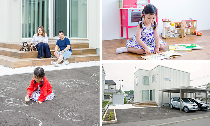 庭 子ども部屋 車庫 | インゾーネの家