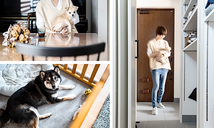 犬 ペット 玄関 | インゾーネの家