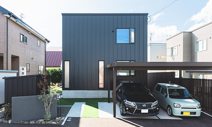 外観 一戸建て 車庫 | インゾーネの家