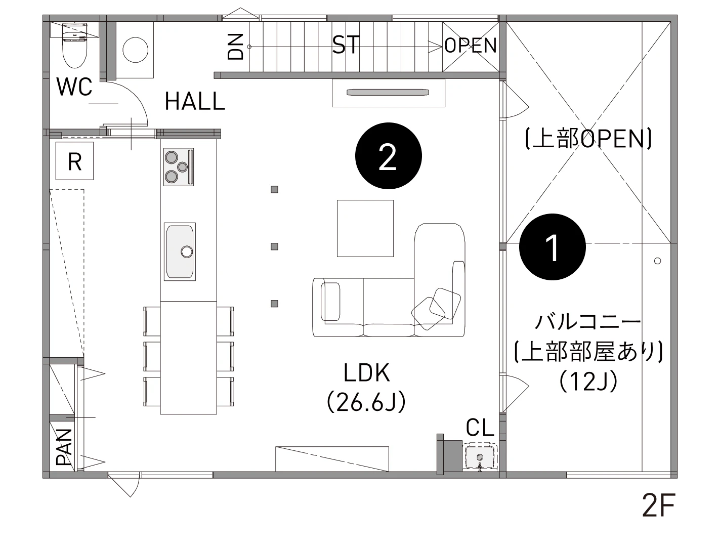 2階 間取り図