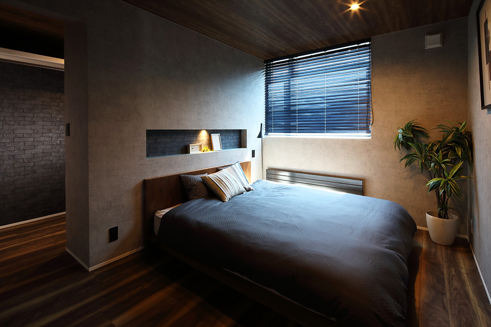 寝室 ベッド 間接照明 | モダン | HACO BASIC | インゾーネの家