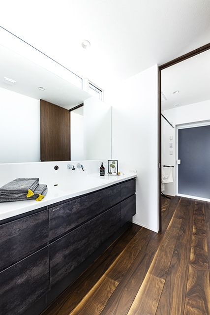 洗面 浴室 | シンプル、モダン | HACO STYLE | インゾーネの家
