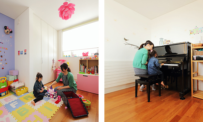 子ども部屋 キッズスペース ピアノ | インゾーネの家