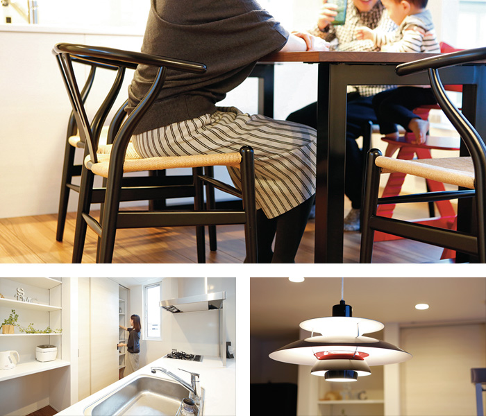 ダイニング テーブル チェア ハンス・J・ウェグナー Yチェア キッチン 収納 照明　ライト | インゾーネの家
