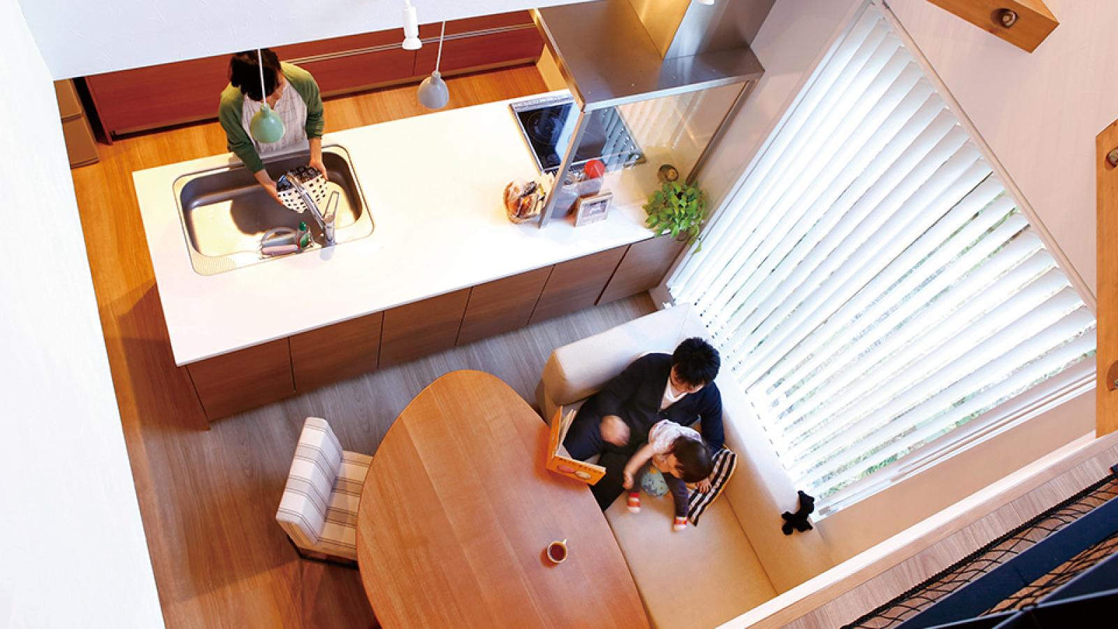 インゾーネの家:暮らしを大切にして家族で音を楽しむ、奏でる家